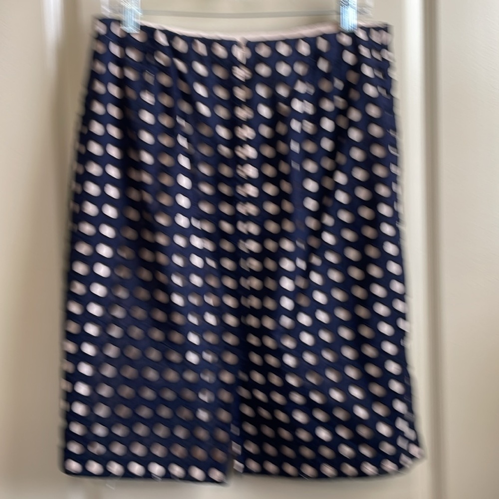 Ann Taylor geometric overlay pencil skirt - Picture 2 of 3
